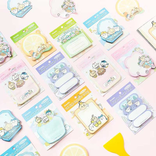 Chiikawa Shaped Sticky Notes – Cute Cartoon Memo Pads for Journaling & Student Messages