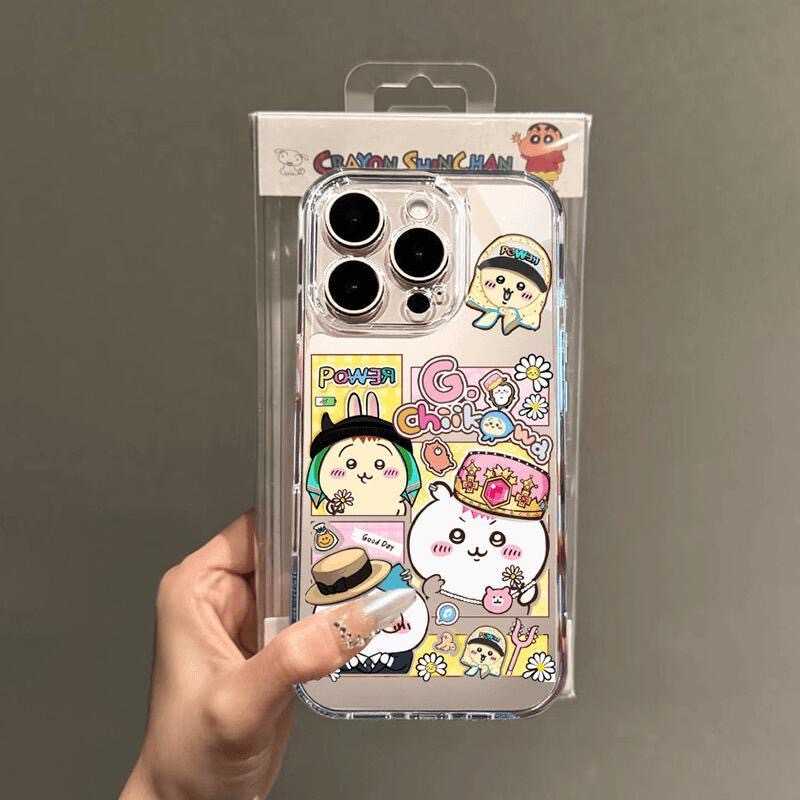 かわいいちいかわうさぎ ハチワレ iPhone ケース(iPhone 16 15、15Pro、14、13、12、11用)