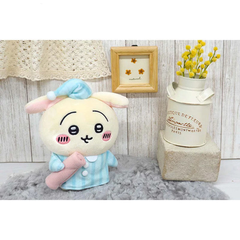 ちいかわうさぎ&ハチワレ かわいいパジャマシリーズ ぬいぐるみキーチェーン