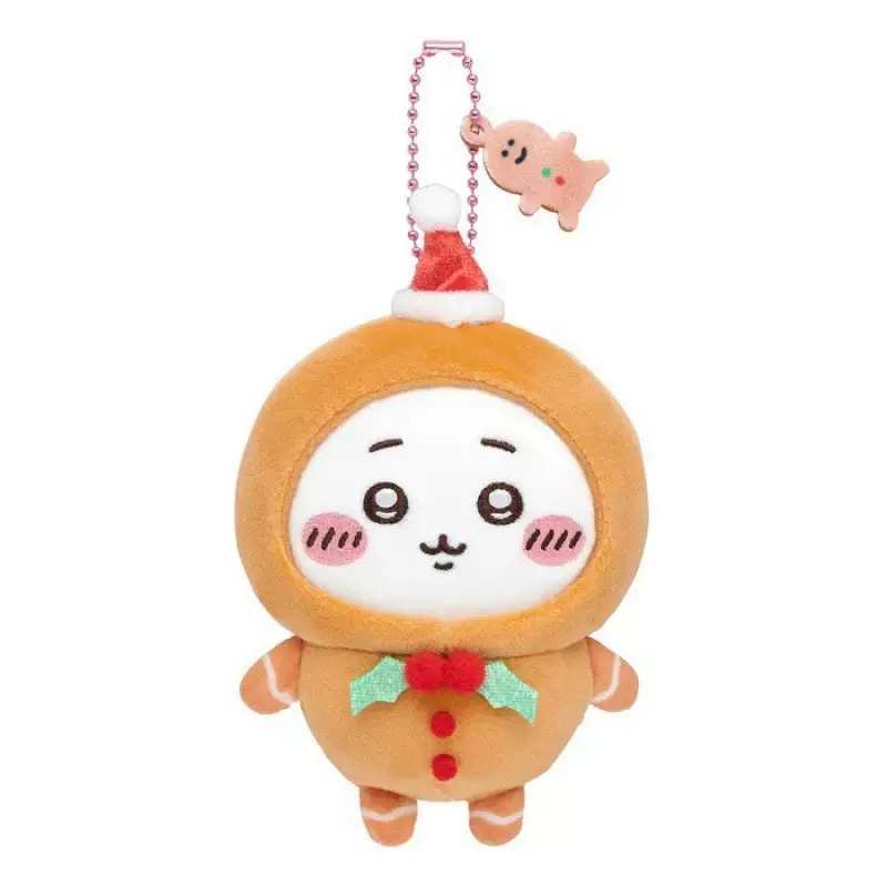 Chiikawa Christmas Limited Plush Keychain- Gingerbread Usagi,Hachiware & Chiikawa