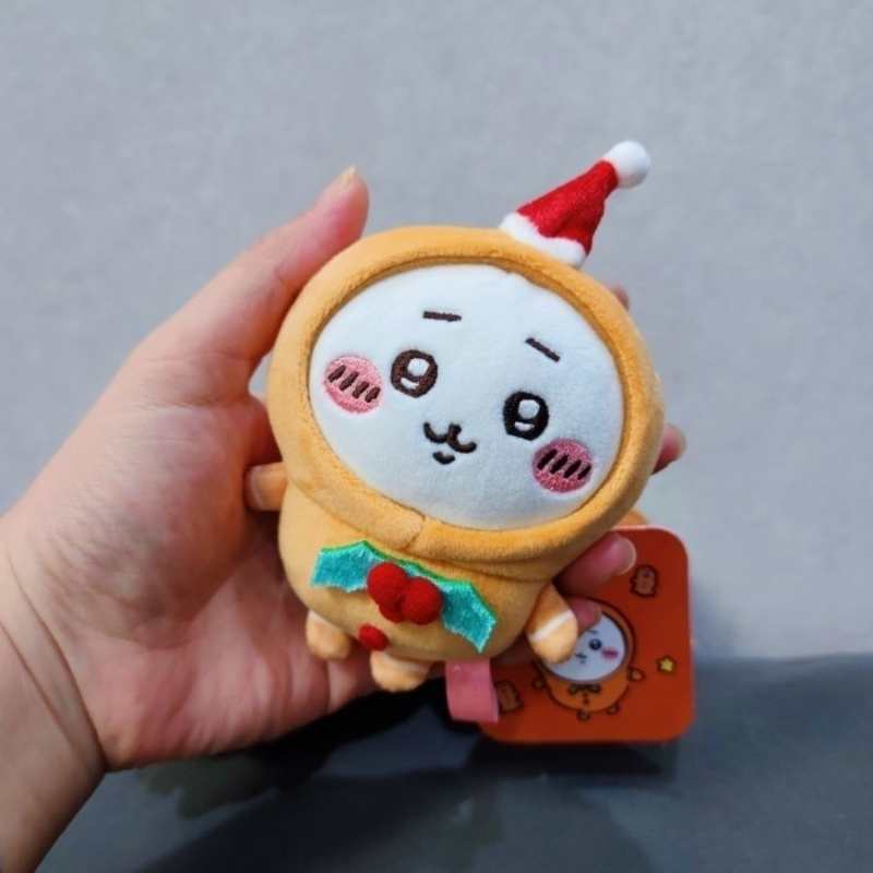 Chiikawa Christmas Limited Plush Keychain- Gingerbread Usagi,Hachiware & Chiikawa