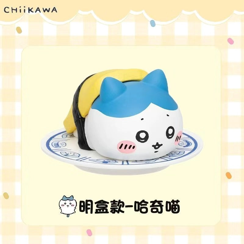 Chiikawa Sushi Series Blind Box – Kawaii Usagi & Chiikawa Figurine Desk Decor Anime Collectible