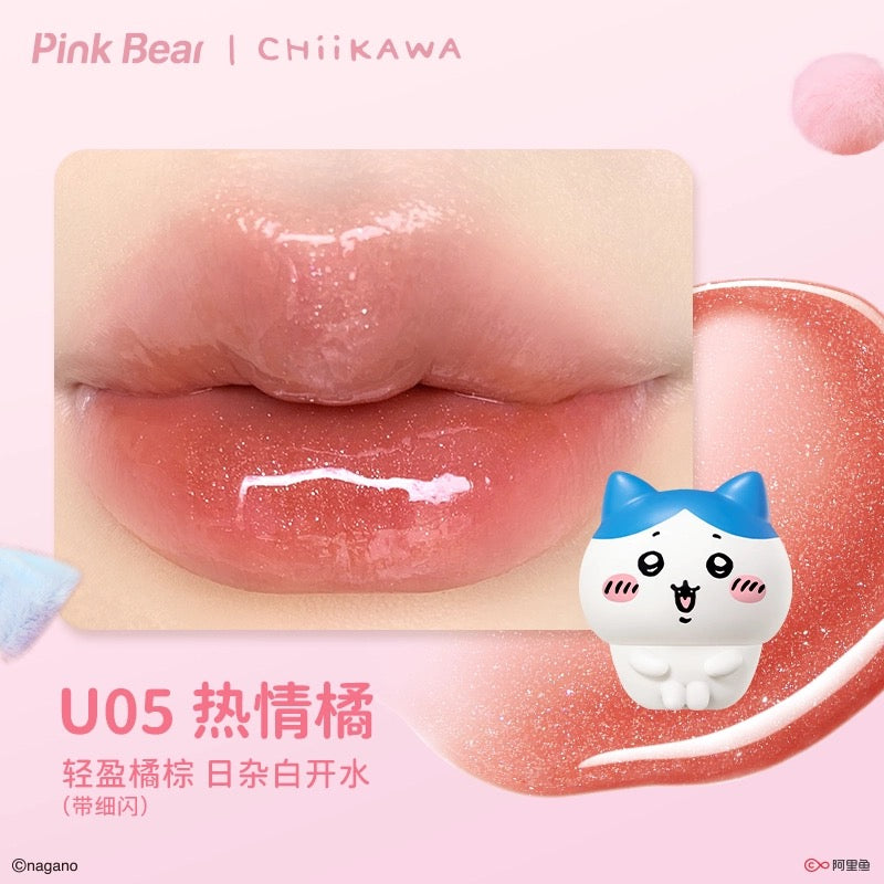 Chiikawa x Pinkbear Collaboration Make-up Set Box -Lip Gloss/Lip Mud/Eyeshadow Palette/Blush