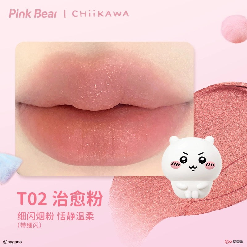 Chiikawa x Pinkbear Collaboration Make-up Set Box -Lip Gloss/Lip Mud/Eyeshadow Palette/Blush