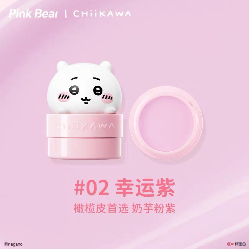 Chiikawa x Pinkbear Collaboration Make-up Set Box -Lip Gloss/Lip Mud/Eyeshadow Palette/Blush
