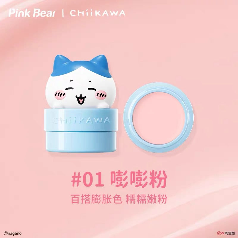 Chiikawa x Pinkbear Collaboration Make-up Set Box -Lip Gloss/Lip Mud/Eyeshadow Palette/Blush