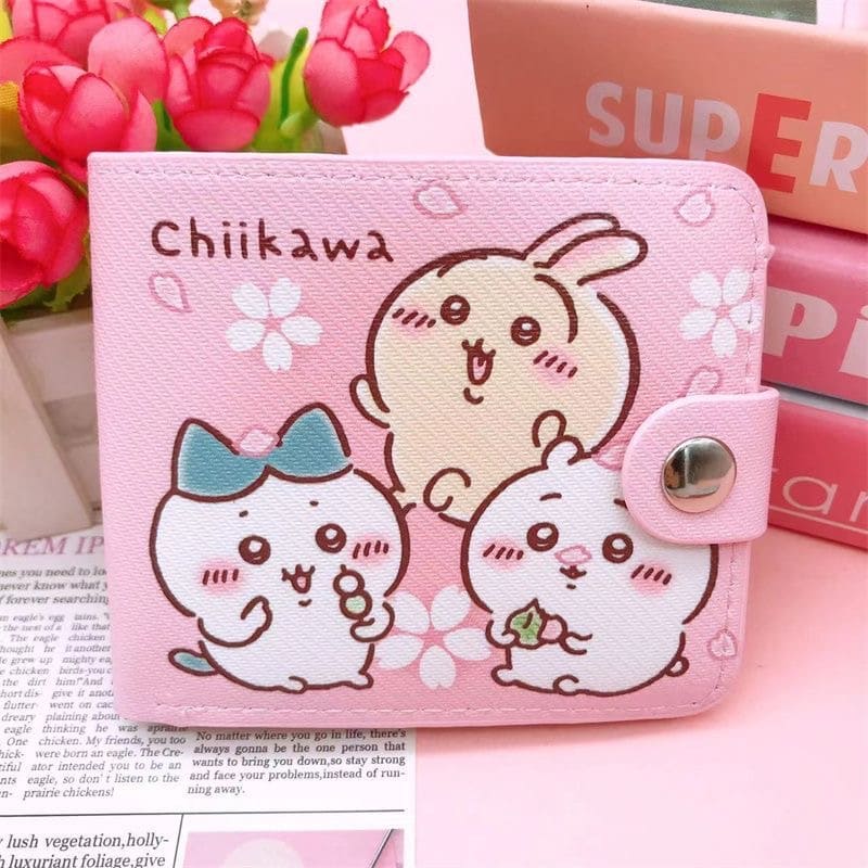 Cute Chiikawa Hachiware Usagi Short Wallet with Card Slots