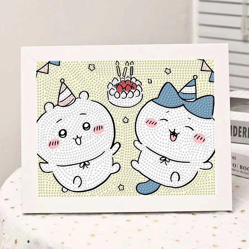 Adorable Chiikawa Hachiware Usagi Diamond Painting DIY Kit for Kids
