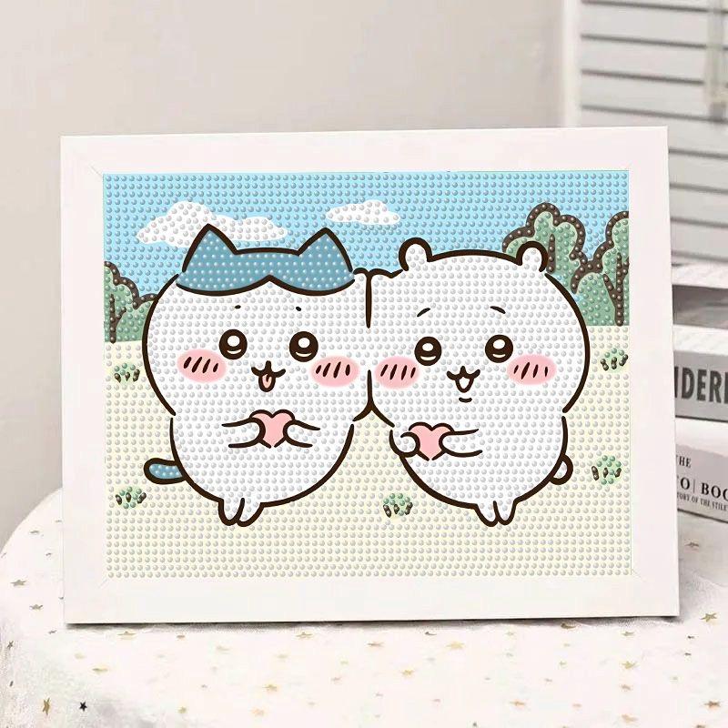 Adorable Chiikawa Hachiware Usagi Diamond Painting DIY Kit for Kids