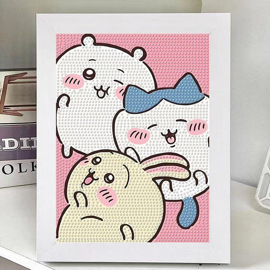 Adorable Chiikawa Hachiware Usagi Diamond Painting DIY Kit for Kids
