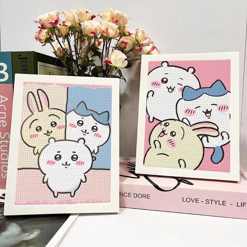 Adorable Chiikawa Hachiware Usagi Diamond Painting DIY Kit for Kids