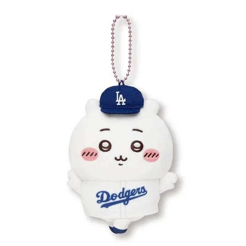 Chikawa x MLB Baseball Plush Keychain - Usag Hachiware Chiikawa Edition