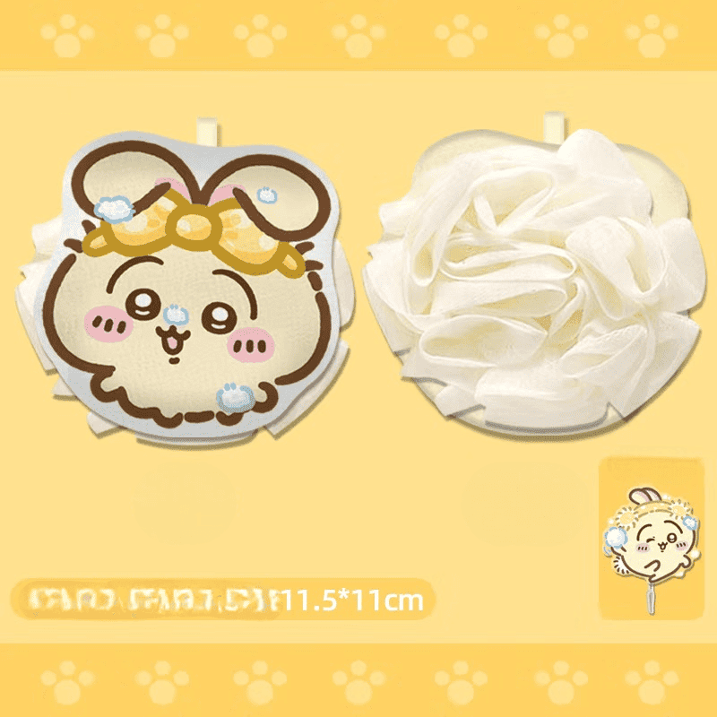 Esponja de baño Chiikawa Usagi Hachiware