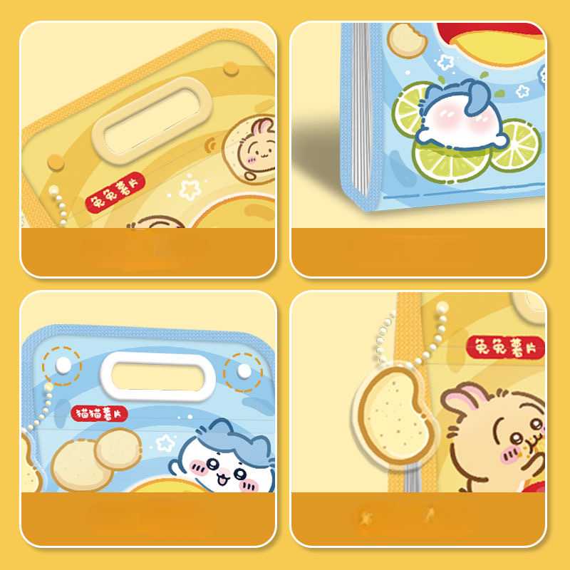 Chiikawa Potato Chip File Folder | Cute Accordion A4 Organizer | Large Capacity for School Documents
