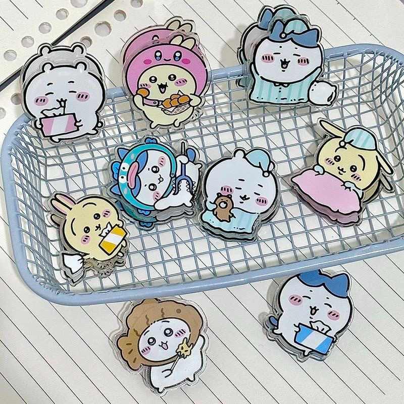 Chiikawa Hachiware Usagi Double-Sided Acrylic PP Memo Clip