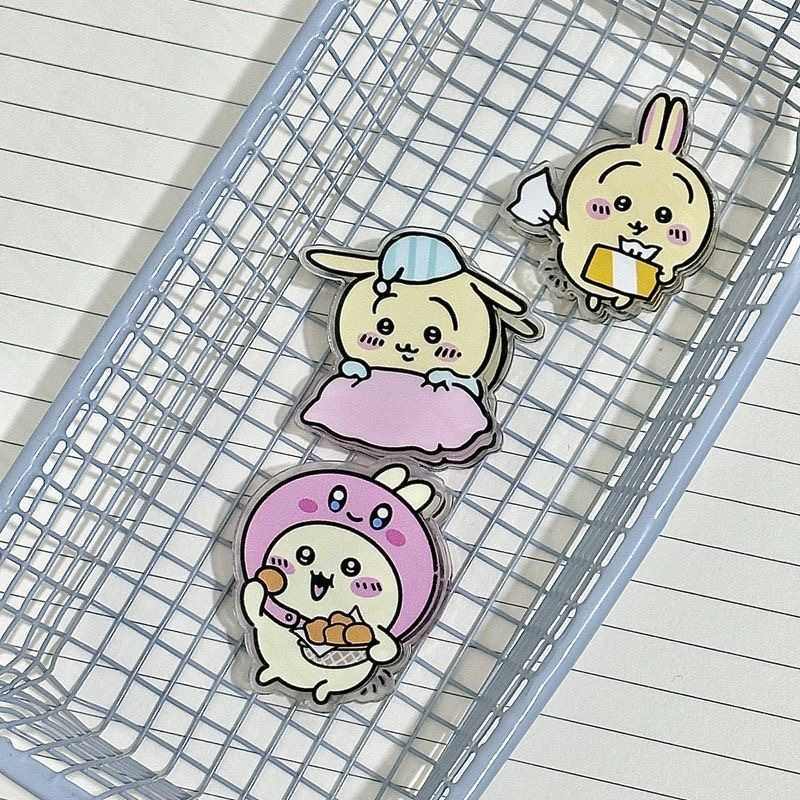 Chiikawa Hachiware Usagi Double-Sided Acrylic PP Memo Clip