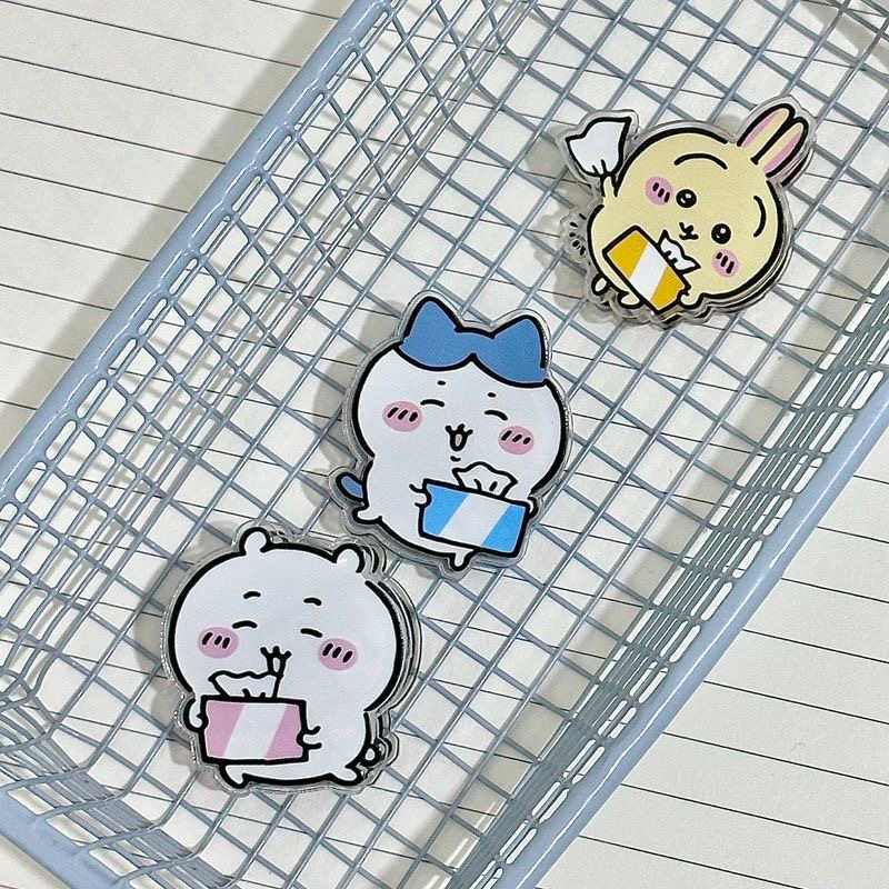 Chiikawa Hachiware Usagi Double-Sided Acrylic PP Memo Clip