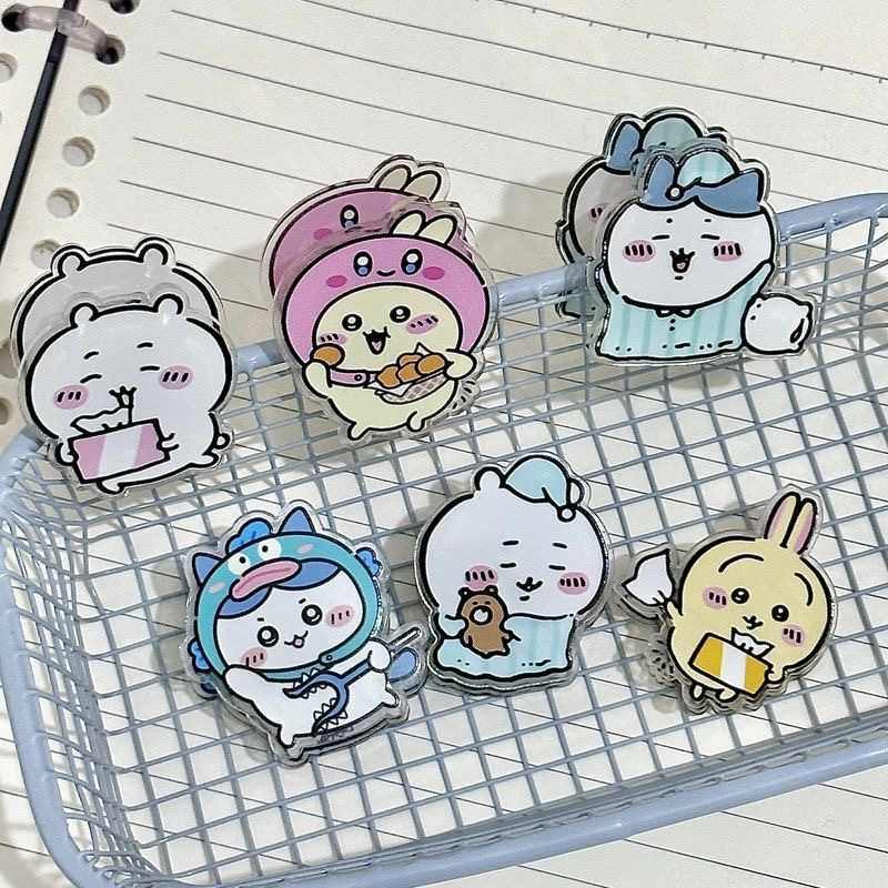 Chiikawa Hachiware Usagi Double-Sided Acrylic PP Memo Clip