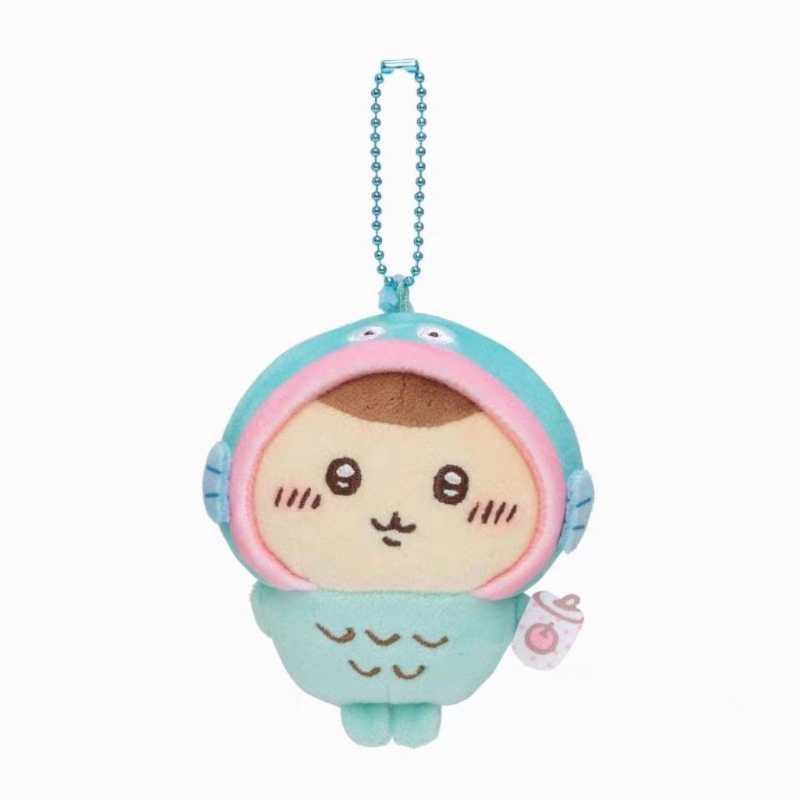 Chiikawa × Sanrio Plush Keychain – Hachiware & Usagi Cosplay Cute Bag Charm