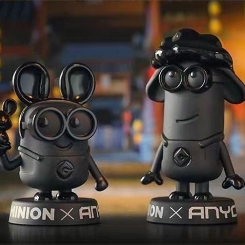 Limited Edition Black Minion Signature 12 Zodiac Figures - Trendy Collectible Figurines and Models