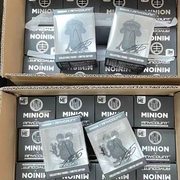 Limited Edition Black Minion Signature 12 Zodiac Figures - Trendy Collectible Figurines and Models