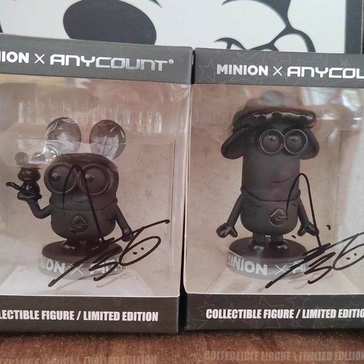 Limited Edition Black Minion Signature 12 Zodiac Figures - Trendy Collectible Figurines and Models