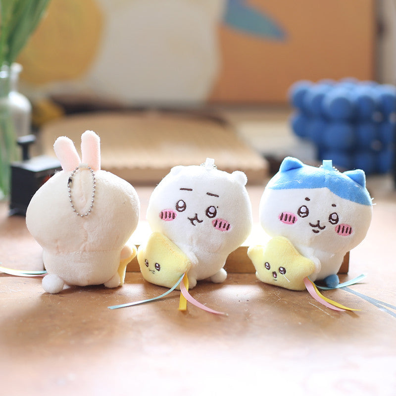 ちいかわハチワレうさぎぬいぐるみキーホルダー