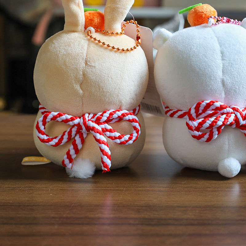 日本郵便限定 ちいかわ鏡餅ぬいぐるみチャーム - うさぎ、ハチワレ、モモンガ