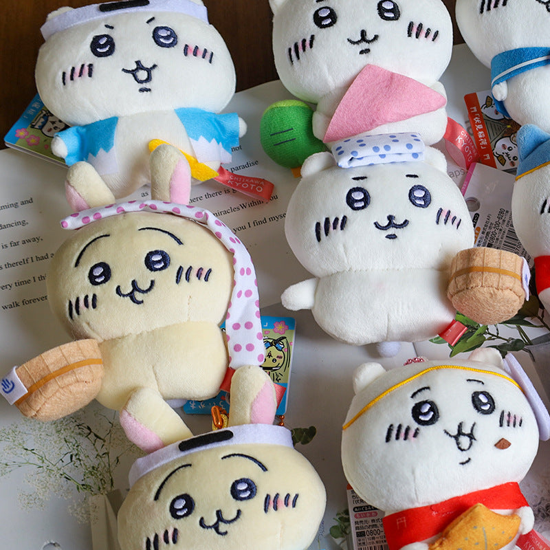 Chiikawa Usagi Hachiware Kyoto Matcha Plush Keychain | Limited Edition