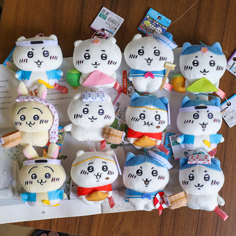 Chiikawa Usagi Hachiware Kyoto Matcha Plush Keychain | Limited Edition
