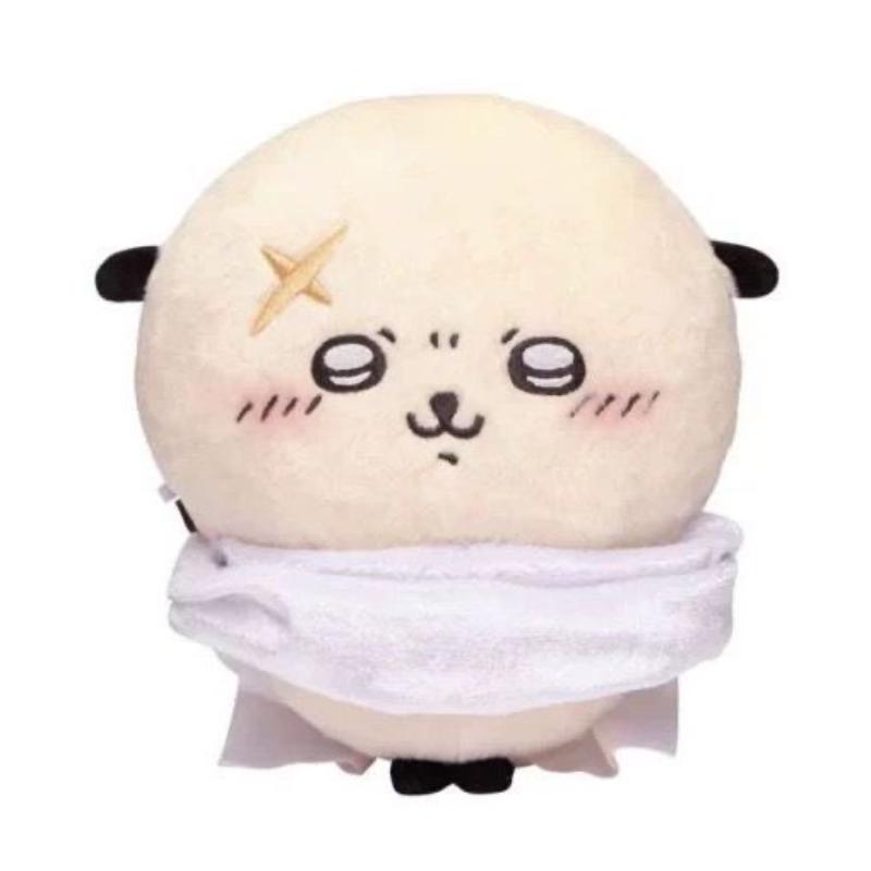 Official Chiikawa x Sanrio Plush Keychain - Usagi, Kawauso, and Shisugi Characters