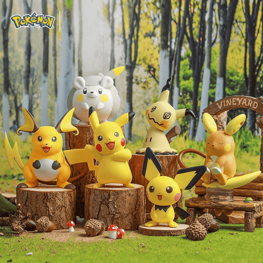 Pokémon Gen 4 Pikachu & Mimikyu Desktop and Car Decor Blind Box Raichu Collectible Toy