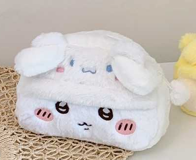Chiikawa Plush Pencil Case - Cute Hachiware & Usagi | Large Capacity Stationery Bag(Free Shipping Over $18)