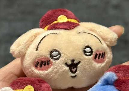 Chiikawa Train Conductor Plush Pin – Adorable Collectible Badge