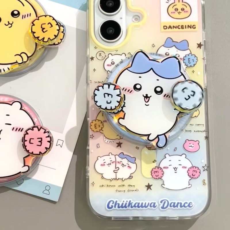 iPhone 16/15/14/13/12用 回転式ハチワレマグネット式iPhoneケース