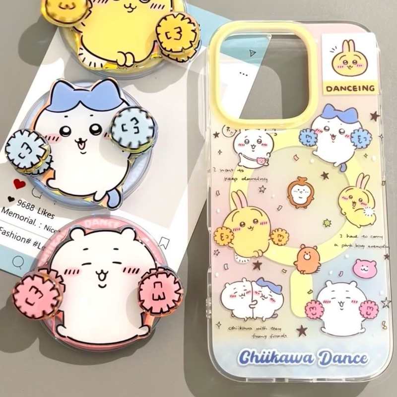 iPhone 16/15/14/13/12用 回転式ハチワレマグネット式iPhoneケース