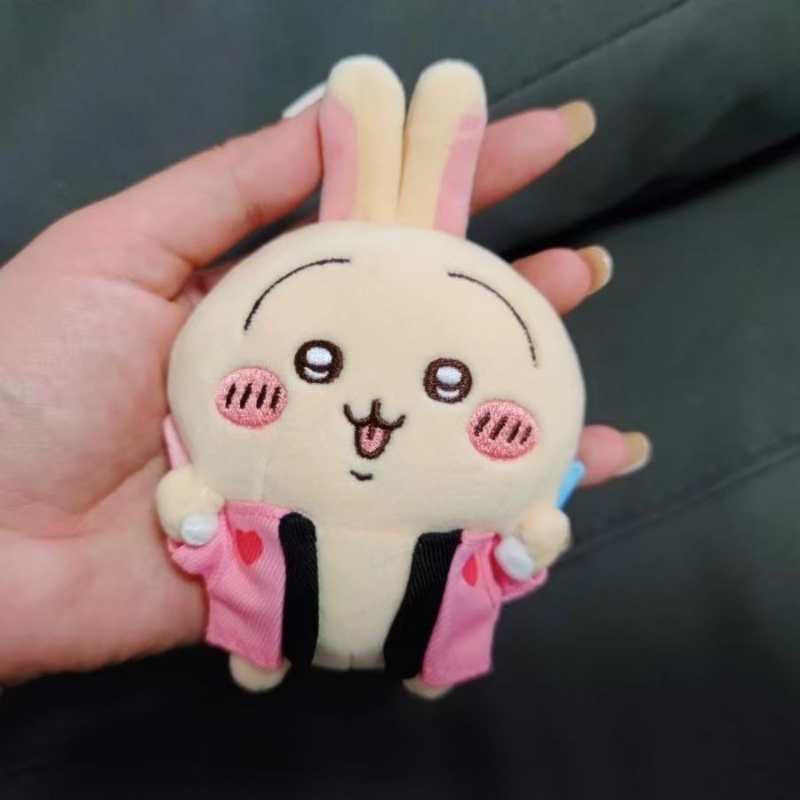 Llavero de porristas Usagi – Colgante de conejito de apoyo con atuendo rosa 