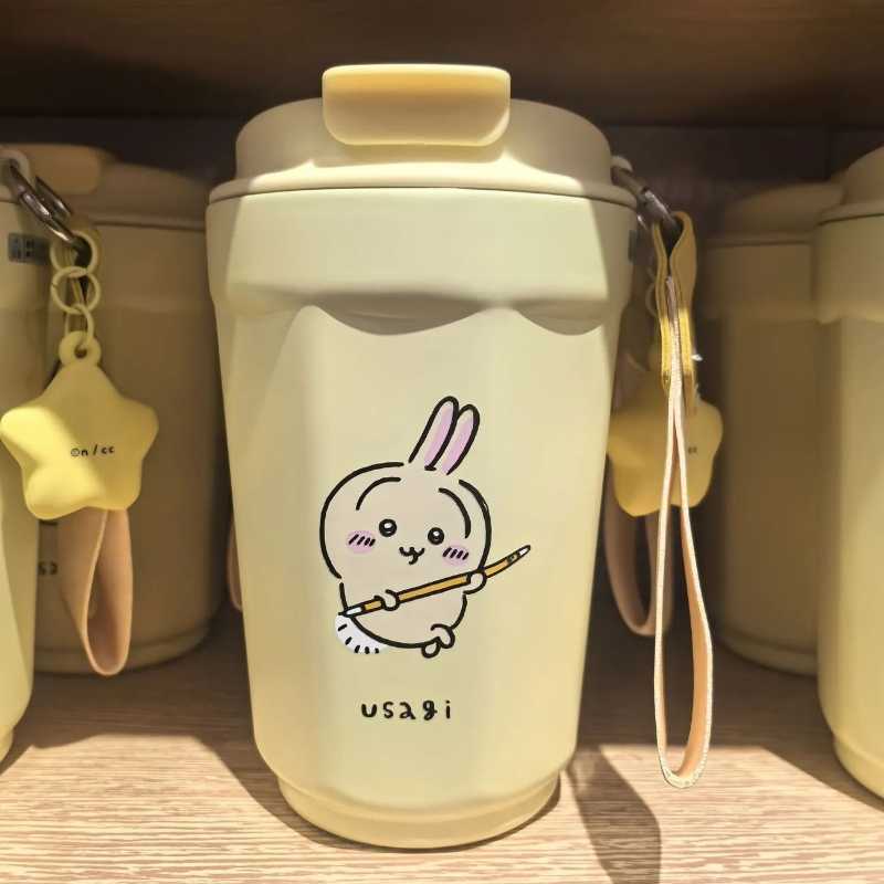 360ml Chiikawa Stainless Steel Thermos Cup Chiikawa Cute Usagi Hachiware Coffee Mug