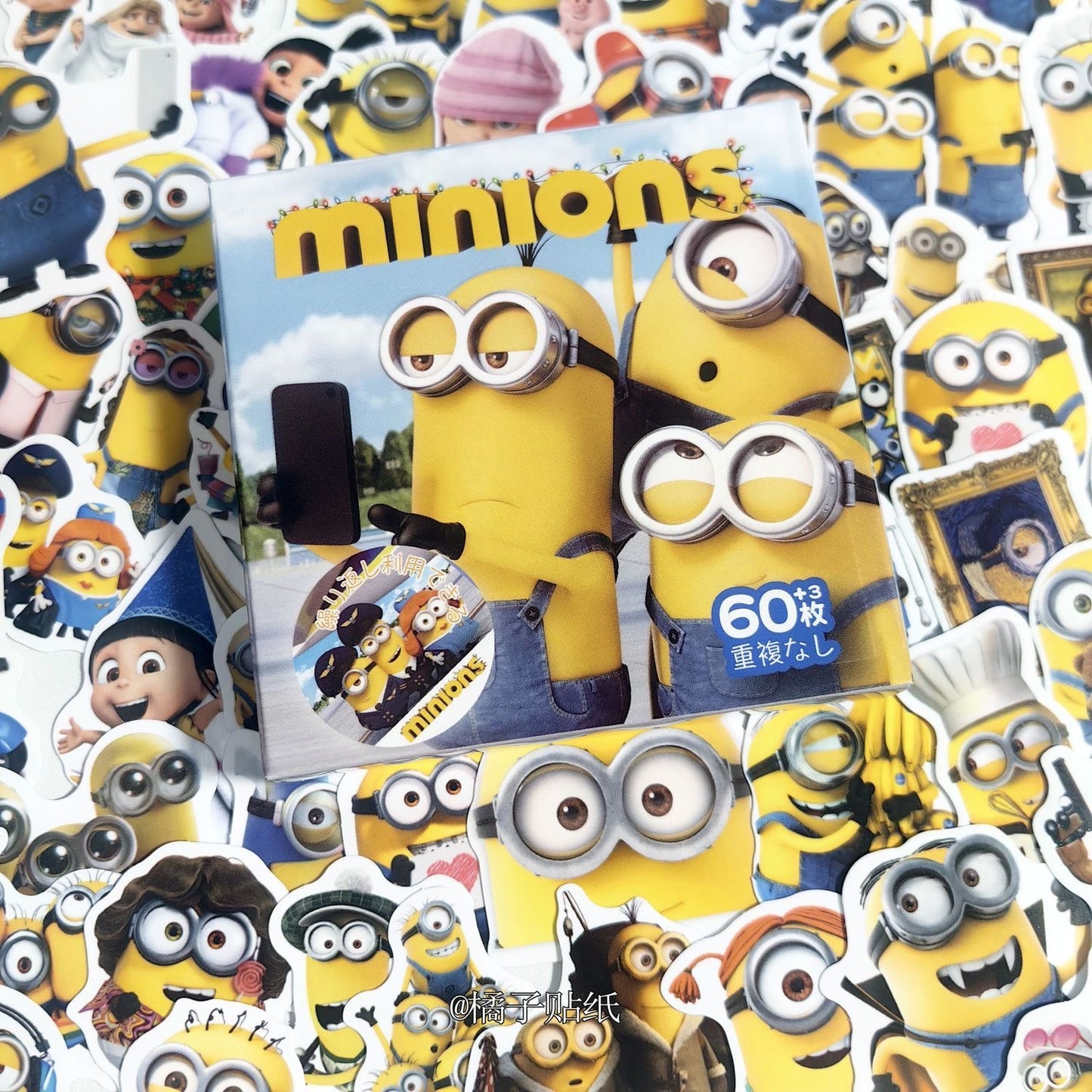 2025 New 63pcs Cute Minion Stickers  (Free Shipping Over $18)