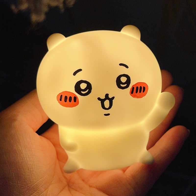 Cute Bunny Jiikawa Night Light Figurine – Soft Vinyl Desktop Toy Decor
