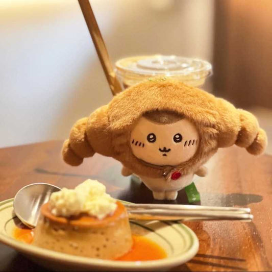 CROISSANT headgear for Chiikawa,Usagi,Hachiware plush toy (not includes usagi plush)