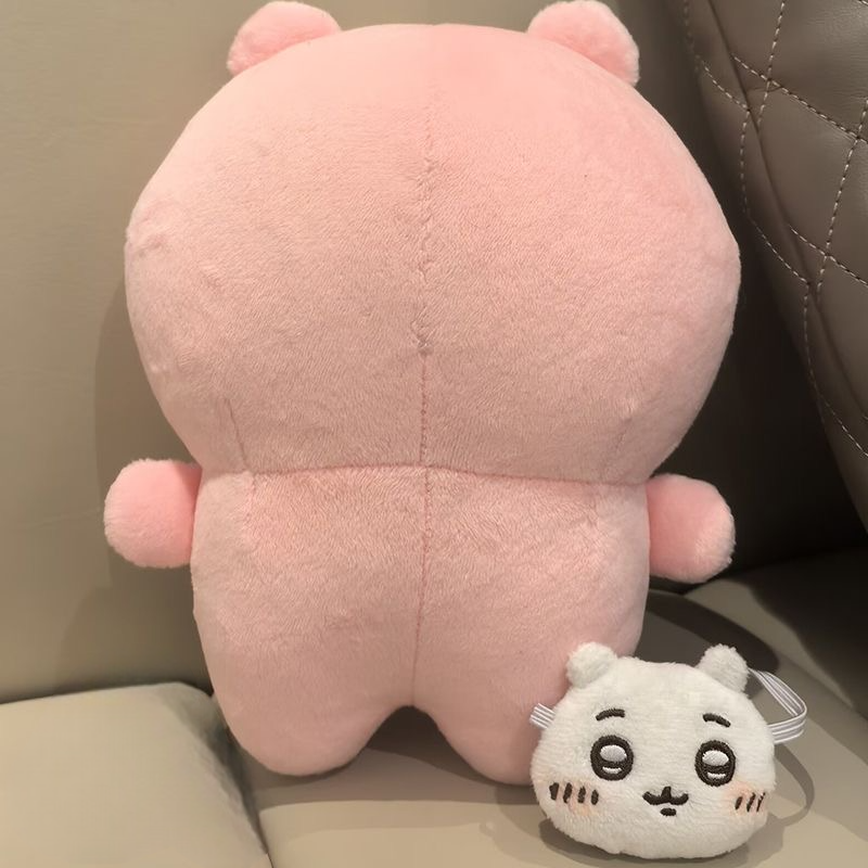 Chiikawa Pink Bear Plush Toy 20CM Cute Stuffed Figure