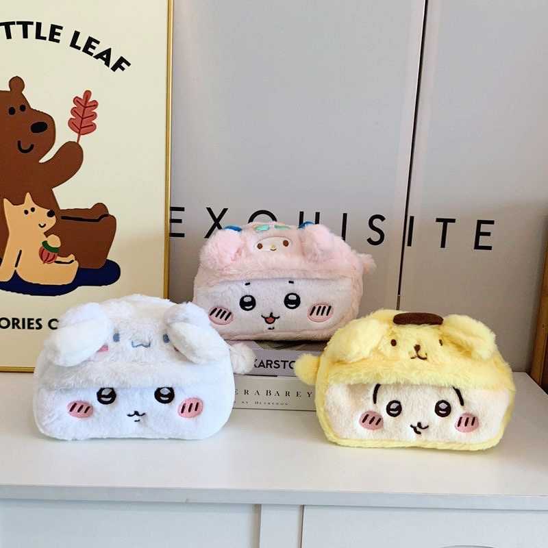 Chiikawa Plush Pencil Case - Cute Hachiware & Usagi | Large Capacity Stationery Bag(Free Shipping Over $18)