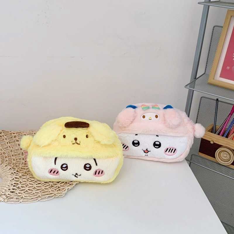 Chiikawa Plush Pencil Case - Cute Hachiware & Usagi | Large Capacity Stationery Bag(Free Shipping Over $18)