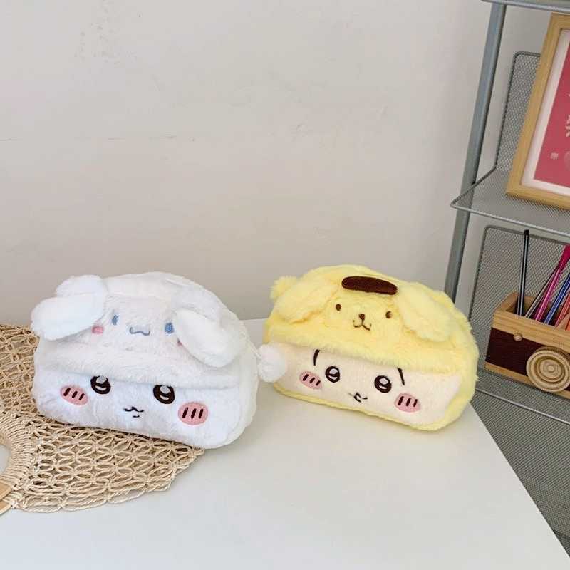 Chiikawa Plush Pencil Case - Cute Hachiware & Usagi | Large Capacity Stationery Bag(Free Shipping Over $18)