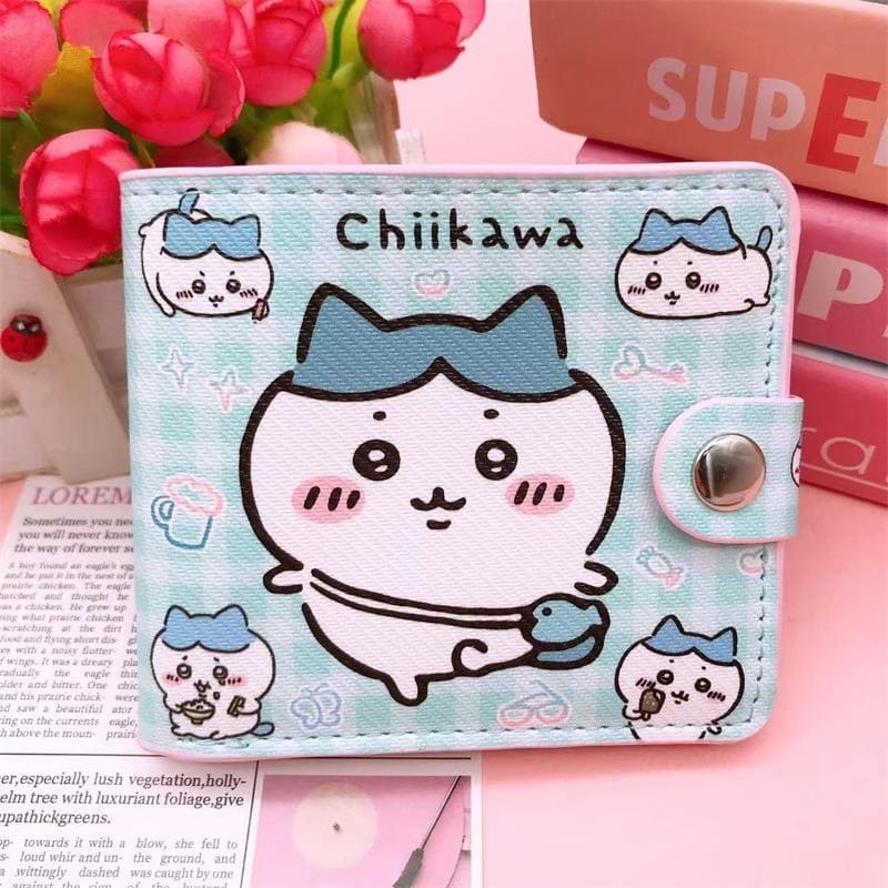 Cute Chiikawa Hachiware Usagi Short Wallet with Card Slots (Free Shipping Over $18)