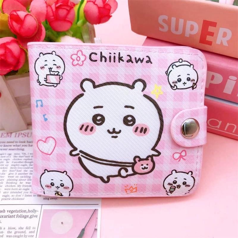 Cute Chiikawa Hachiware Usagi Short Wallet with Card Slots (Free Shipping Over $18)