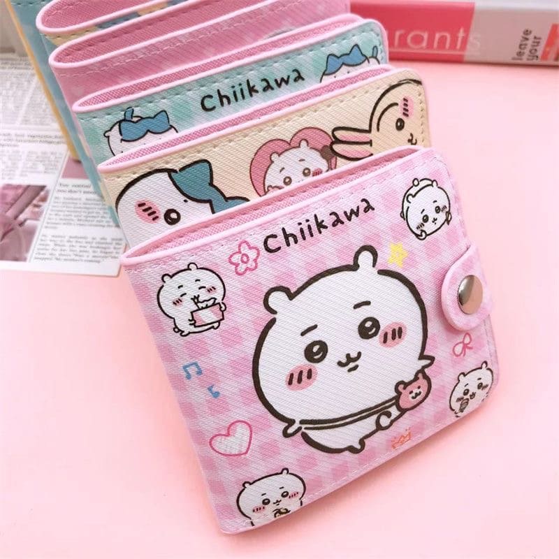 Cute Chiikawa Hachiware Usagi Short Wallet with Card Slots (Free Shipping Over $18)