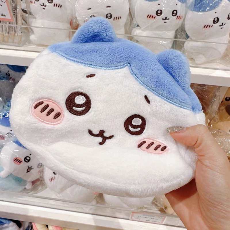 かわいい両面ハチワレ＆うさぎの小銭入れ｜かわいい動物ポーチ