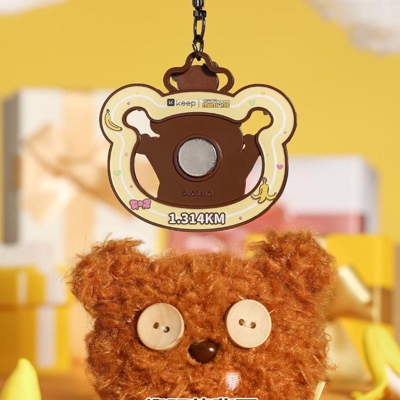 Gen-2 Keep Minions Medal with Tim Bear Headphone Bag - Love High Five Minions Series Medal